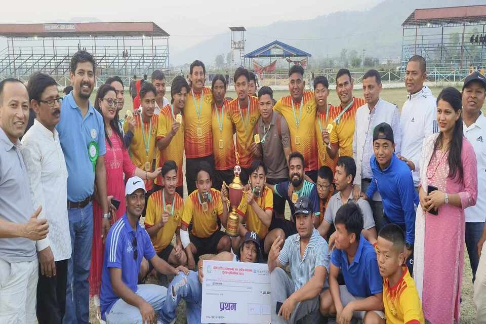 Ward number 4 Clinches Title Of Hetauda 6th Mayor Cup Football Tournament